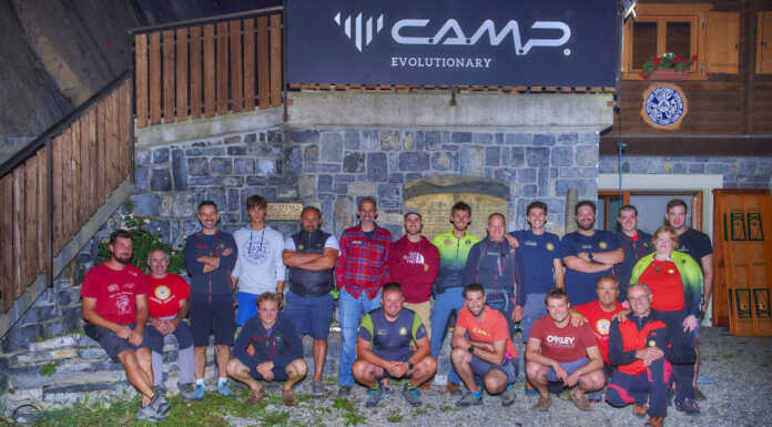 Valsassina: esercitazione in parete per i tecnici del Soccorso Alpino