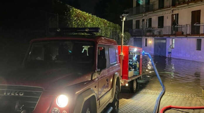Maltempo nel Lecchese, notte di super lavoro per i Vigili del Fuoco Maltempo nel Lecchese