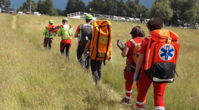 Si infortuna all’Alpe Giumello, soccorsa una donna di 56 anni Soccorso alpe giumello 20230702