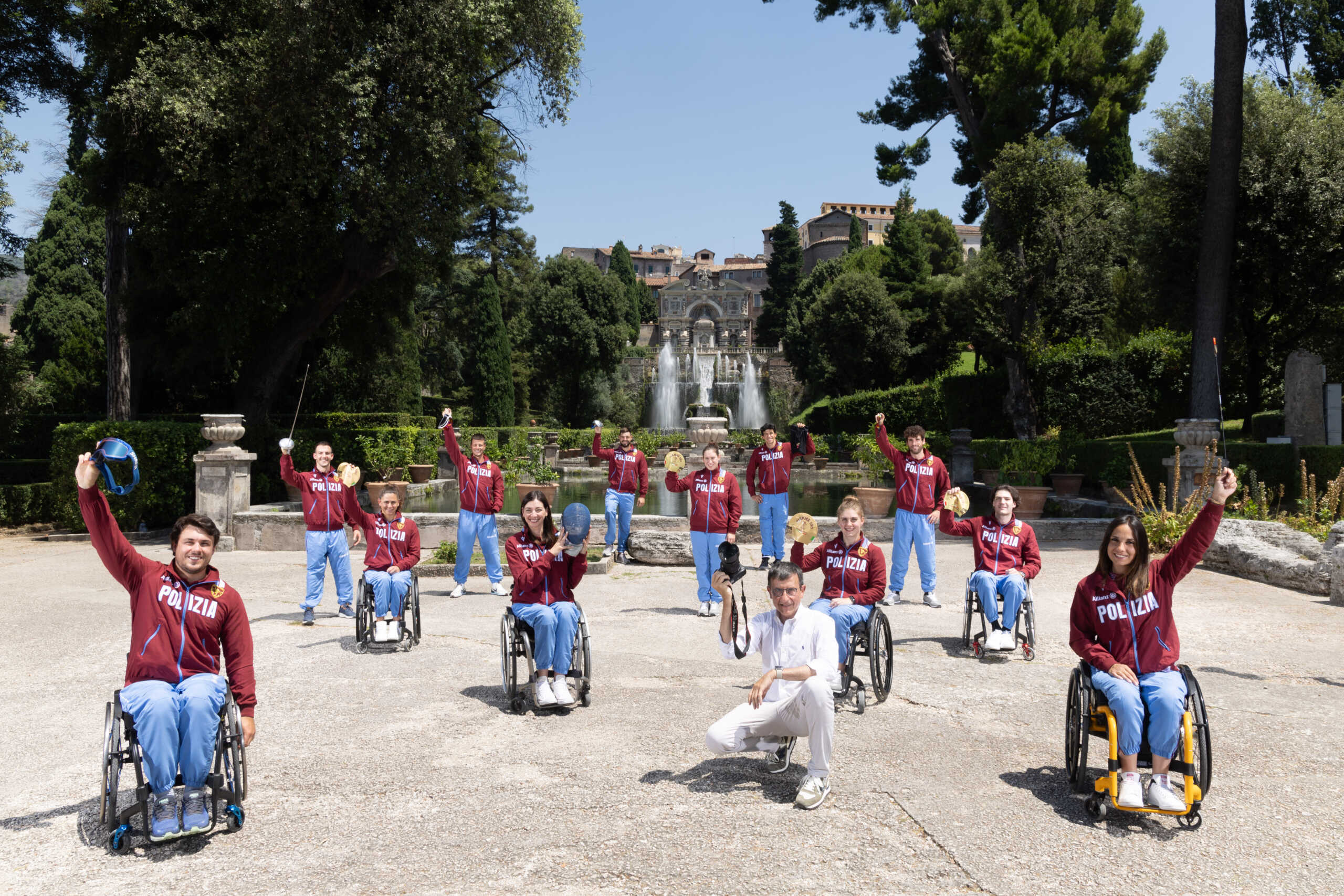 Backstage calendario Polizia di Stato 2024 copyright © 2023 Massimo Sestini