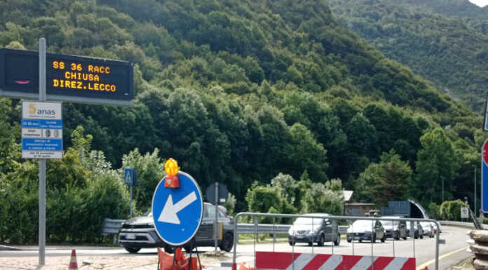 Nuova Lecco-Ballabio, strada chiusa nella notte tra lunedì e martedì chiusura Lecco Ballabio SS36 Dir