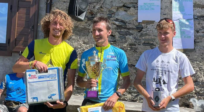 Premana – Deleguaggio, vincono Daniel Antonioli ed Elena Rusconi Da sinistra, Luca Curioni (2°) Daniel Antonioli (1°) e Dionigi Gianola (3°)