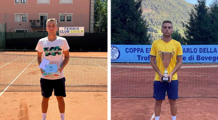Tennis. Ottaviano Martini, due finali in un giorno Edolo Bovegno Martini trofei tennis 20230815