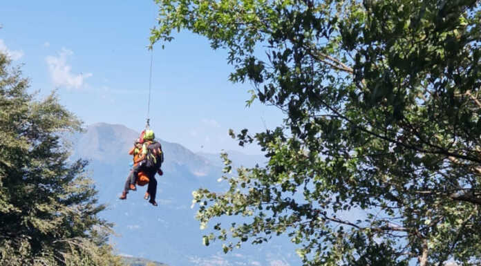 Caduta in zona Giumello, soccorsa una donna di 69 anni (foto Soccorso Alpino)
