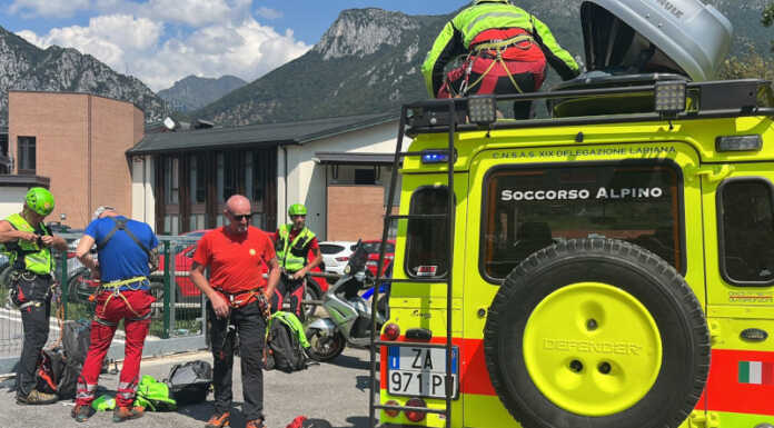 Caduta sullo Zucco Angelone a Barzio, soccorsi al lavoro Soccorso alpino zucco angelone