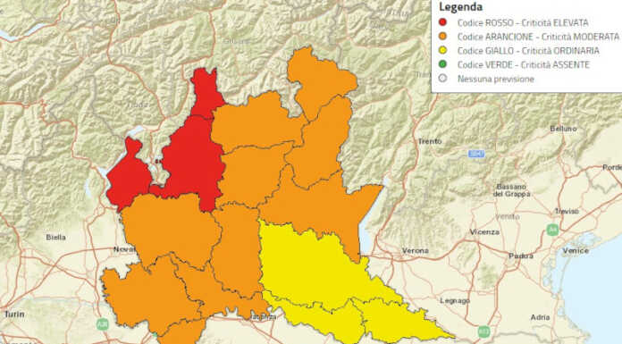 Meteo. Allerta rossa nel Lecchese fino a domani, prestare attenzione Allerta meteo rossa lecchese
