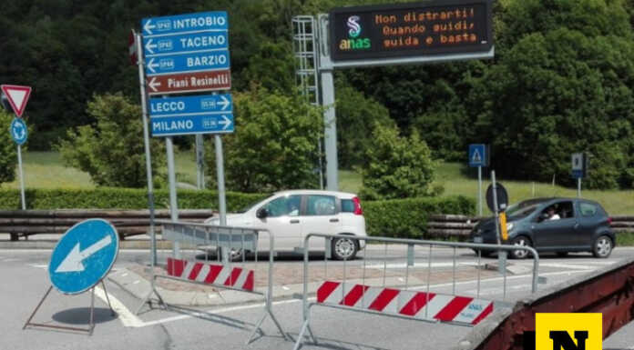 Camion in panne sulla nuova Lecco Ballabio, chiusa in direzione sud SS36 Dir nuova Lecco Ballabio chiusa in discesa