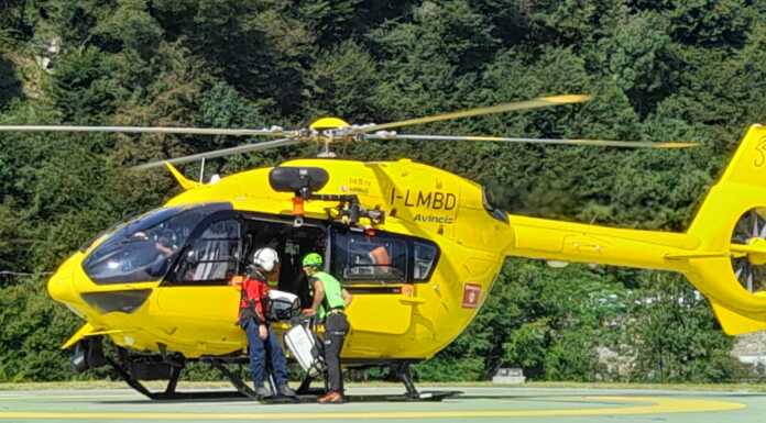 Infortunio nella zona dello Zucco di Maesimo, soccorso un 35enne elisoccorso Bergamo