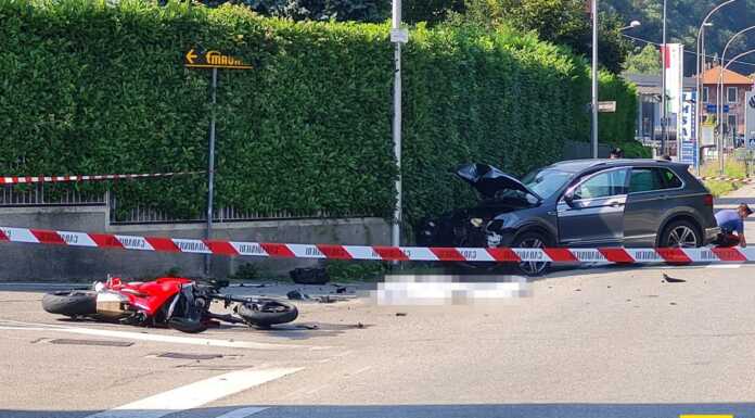 Scontro auto-moto a Garlate, muore motociclista incidente_mortale_garlate_20230821