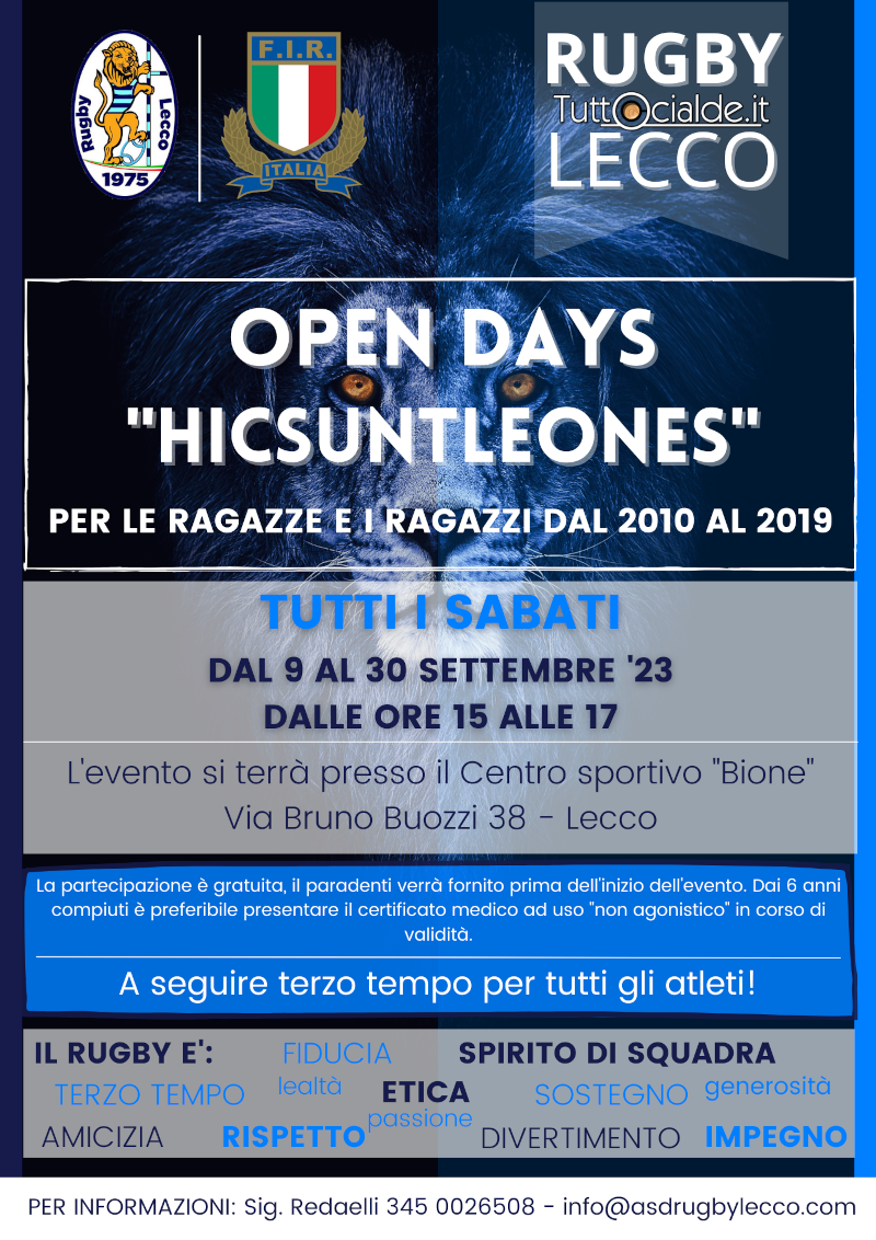Opendays Rugby Lecco