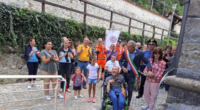 Introbio: inaugurata la passerella per l’ingresso inclusivo a Villa Migliavacca