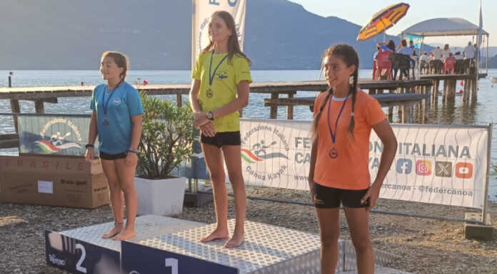 Ck Rivabella. Brambilla, Corti e Bettinazzi si confermano nella canoa velocità Marilù Brambilla sul gradino più alto del podio