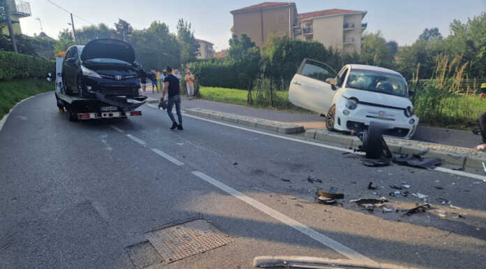 Missaglia, violento scontro tra due auto alla curva della Pianina