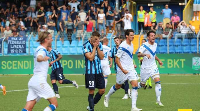 Calcio Serie B. Al Rigamonti Ceppi Lecco sconfitto per 2 a 0 dal Brescia Novakovich Calcio Lecco