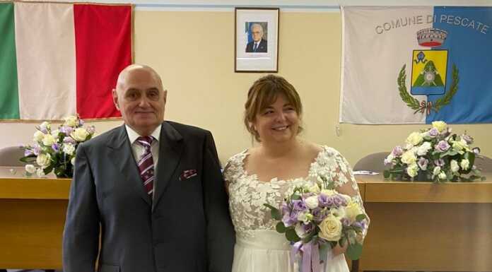 Pescate, il sindaco Dante De Capitani sposa la sua Melissa