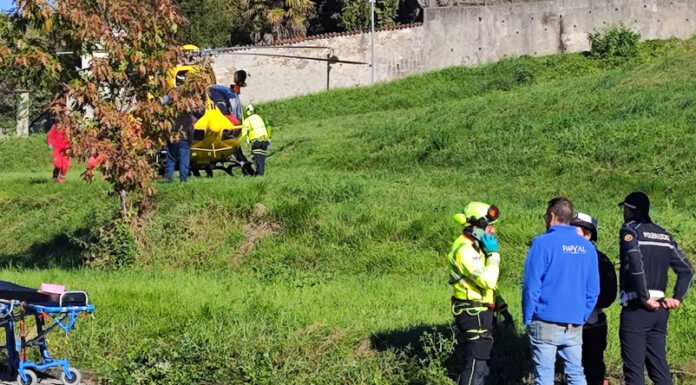Merate, in prognosi riservata il ciclista travolto dall’auto pirata Rotonda Pagnano Incidente a Merate elicottero
