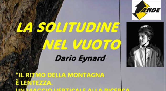 Montagna. All’Uoei Lecco “La solitudine nel vuoto” con Dario Eynard Serata Uoei Lecco