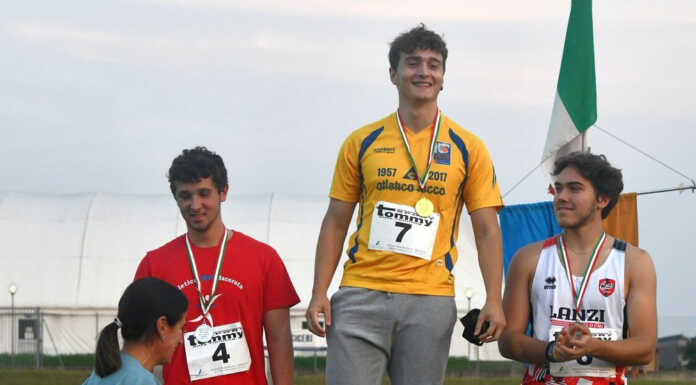 Campionato di società U23 su pista, l’Atletica Lecco alla finale nazionale Argento Tommaso Mojoli