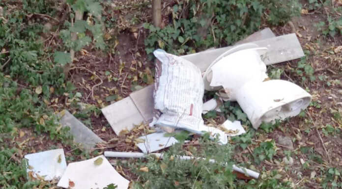 Rifiuti abbandonati nel bosco tra Airuno e Valgreghentino