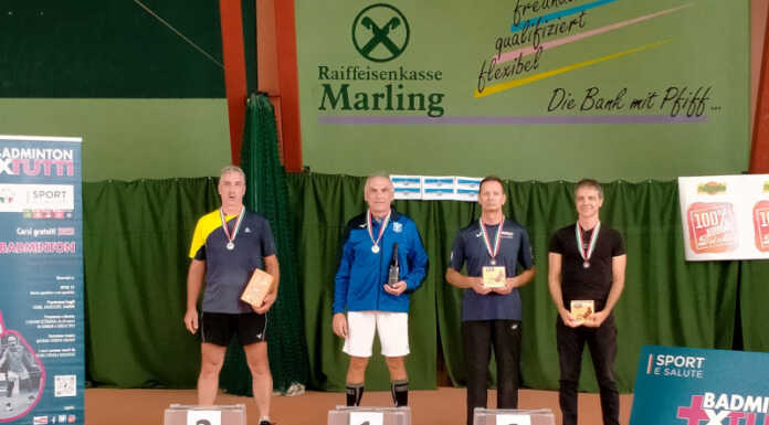 Badminton Lecco d’oro con Edvidio Milani e Alex Cattaneo Edvidio Milani oro Badminton Lecco