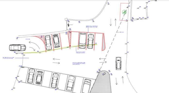 Perledo. Parcheggio di Gittana, lavori già iniziati Parcheggio Riva di Gittana Perledo