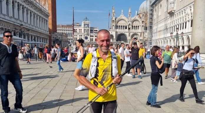 La nuova impresa di Roberto Crippa, Lecco-Venezia di corsa in 67,45 ore roberto crippa lecco-venezia