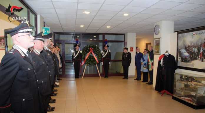 Lecco. L’Arma ricorda tutti i Carabinieri e militari defunti Carabinieri Lecco commemorazione defunti