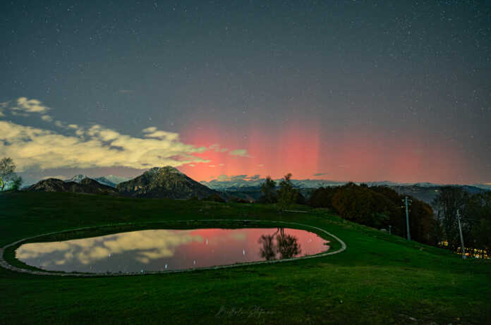 Aurora boreale foto Stefano Belloli