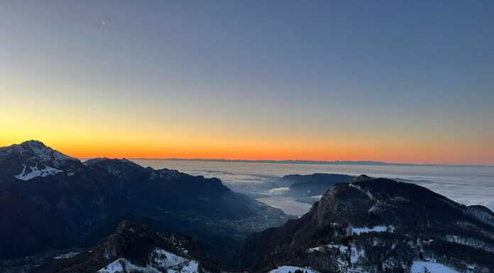 L’alba vista dalla Grignetta è sempre magica Alba in Grignetta