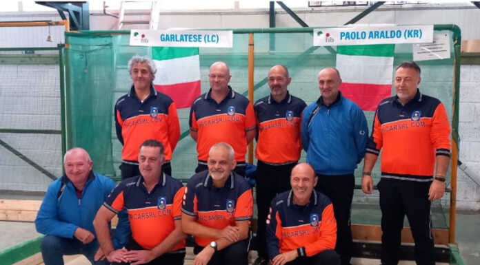 Bocciofila Garlatese, storica finale ai campionati italiani per società di 2^ categoria La squadra della Bocciofila Garlatese a Campobasso
