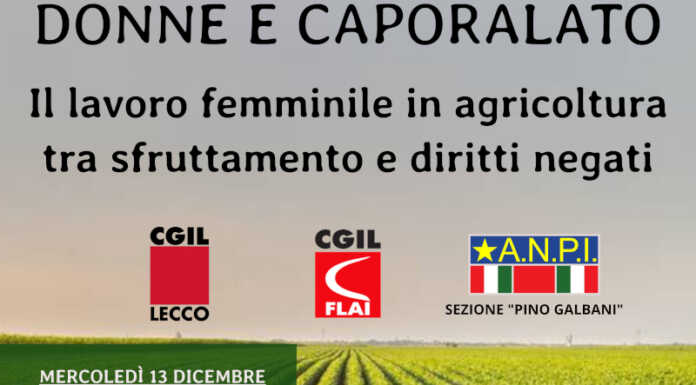 Donne e caporalato. Il lavoro femminile in agricoltura Locandina iniziativa ANPI - FLAI