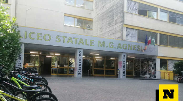 Merate, tre giovani “sorpresi” di sera nel cortile del liceo