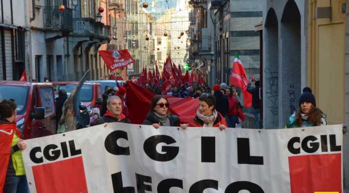 Sciopero Cgil 12 dicembre: anche a Lecco manifestazione contro la Legge di Bilancio