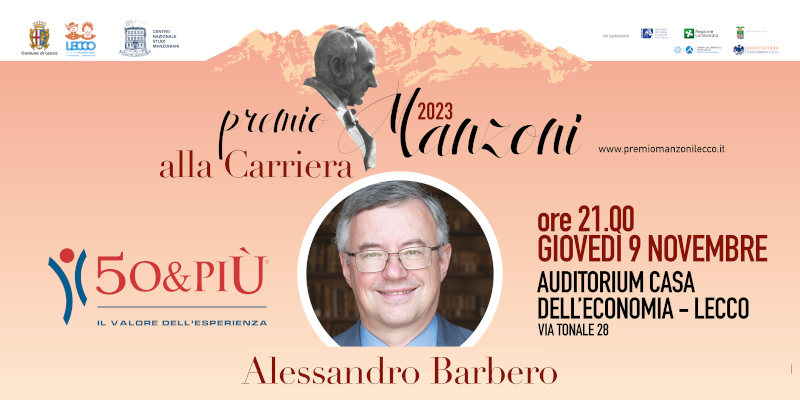 Alessandro Barbero Premio Manzoni alla Carriera 2023