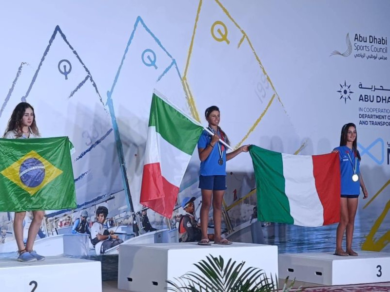Anna Chiara Merlo bronzo campionato Optimist Lega Navale Mandello