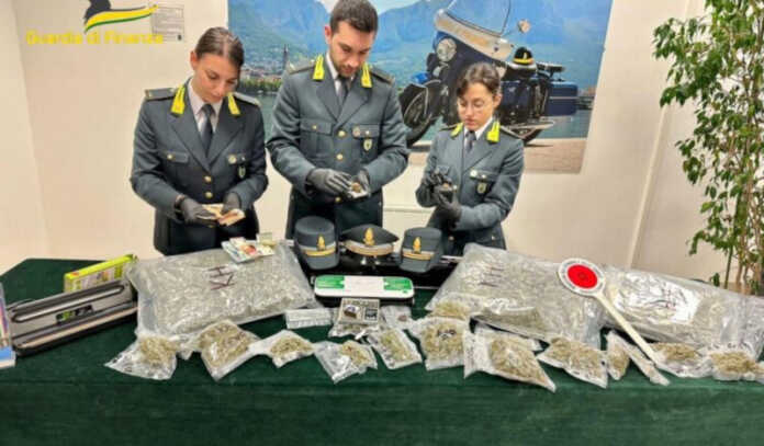 Guardia di Finanza Lecco arresto possesso marijuana