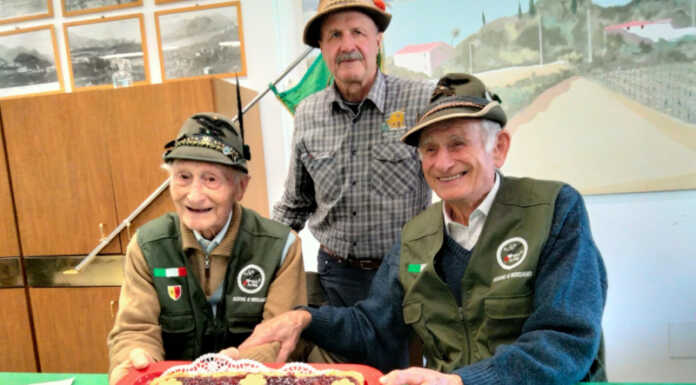 Alpini Rossino. Festa per i 90 anni di Gianfranco Valsecchi e Ugo Antonio Arrigoni Alpini Rossino