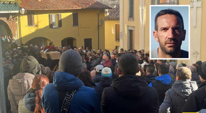 In tantissimi per l’ultimo commosso saluto a Dario Invernizzi Laorca funerale Dario Invernizzi