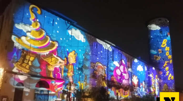 Merate: il Castello Prinetti si illumina con le proiezioni di Natale