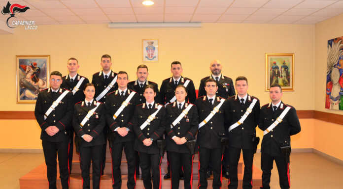 Undici nuovi Carabinieri assegnati al Comando provinciale di Lecco Nuovi carabinieri a Lecco