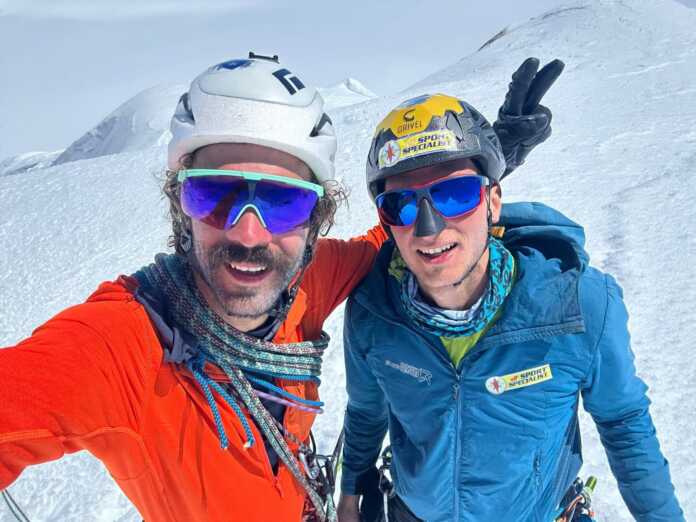 Paolo Marazzi e Luca Schiera sul Cerro Nora Oeste