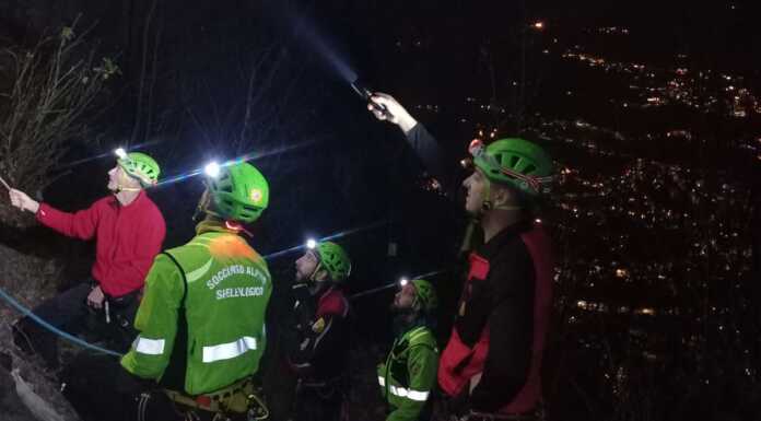 Sbagliano via e restano bloccati, due scalatori soccorsi in Antimedale Soccorso_Alpino_intervento_Antimedale_20231225