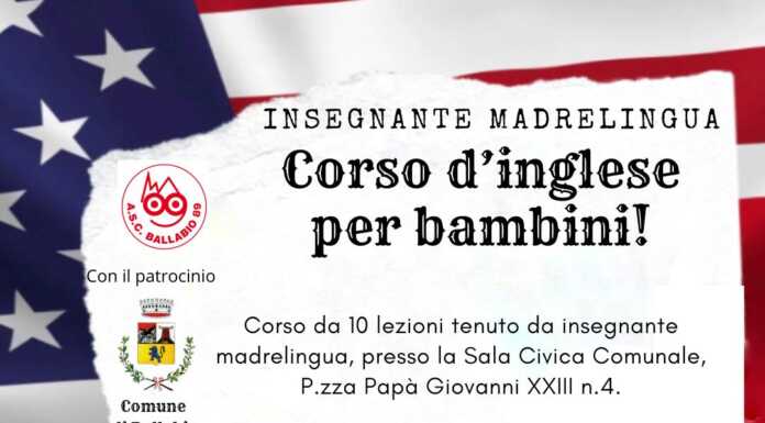 Ballabio. Da gennaio un corso di inglese madrelingua per bimbi