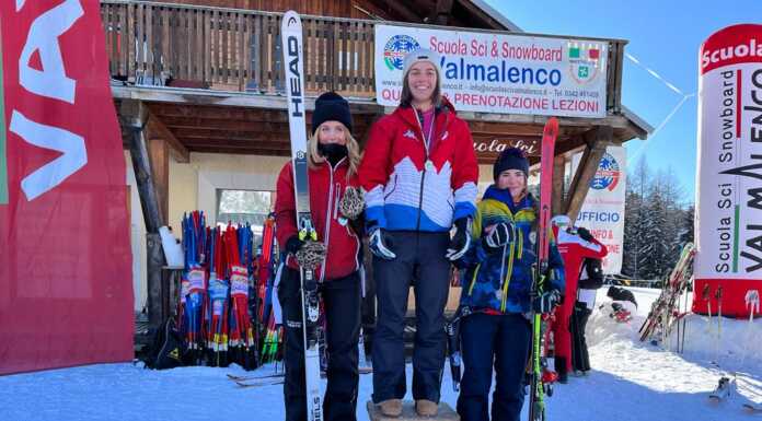 Sci Club Lecco. Pizzi e Mariuzzo vincono nel Super G di Chiesa Valmalenco Eleonora Pizzi prima