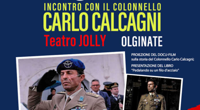 Olginate. “Io sono il colonnello”, l’Aido incontra Carlo Calcagni Incontro serata Calcagni Olginate