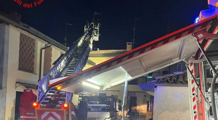 Nibionno, incendio di una canna fumaria: intervento dei Vigili del Fuoco
