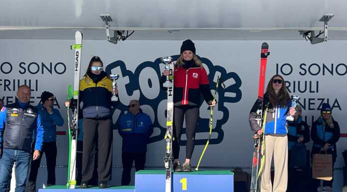 Parravicini (Sci Club Lecco) due volte 3^ tra i Giovani nei Super G di Tarvisio Tarvisio Sofia Parravicini terza Giovani Gigante domenica