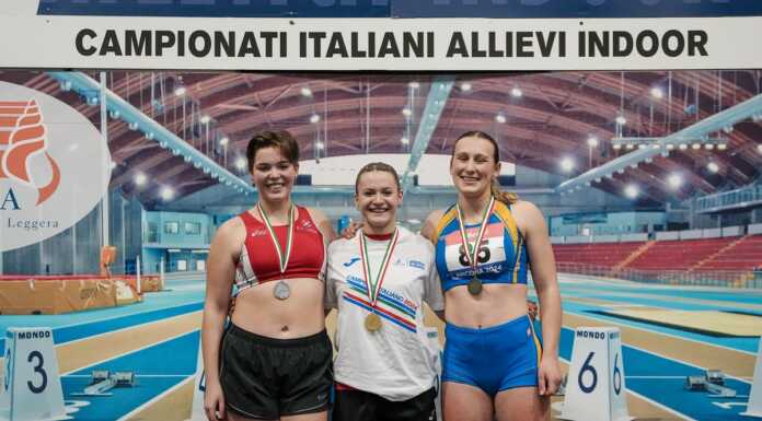 Campionato Italiano Allievi Indoor, Elisa Dozio e Lorenzo Azzolini di bronzo (Foto Francesca Grana/FIDAL)