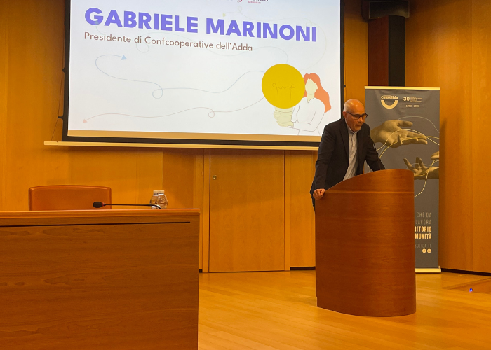 Gabriele Marinoni, Presidente di Confcooperative dell’Adda