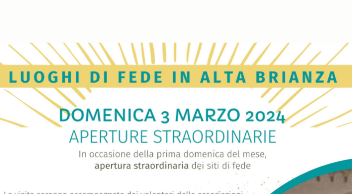 Aperture straordinarie dei Luoghi di Fede in Alta Brianza